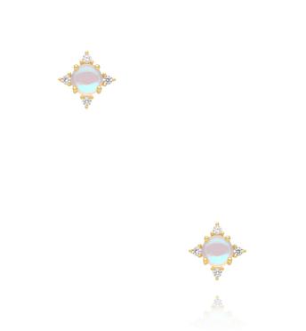 Kolczyki z cyrkoniami  złocone KSS2224