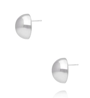 Kolczyki srebrne półkule duże City Glam KSA2390