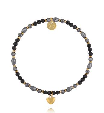 Bransoletka z turmalinami i hematytami BTW3749
