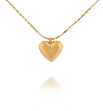 Naszyjnik z sercem w kolorze złota NSY0921