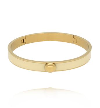 Bransoletka obręcz emaliowana masełkowa BSA0990