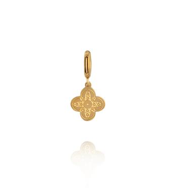 Charms złoty kwiatek CHA0151
