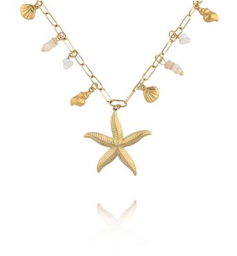 Naszyjnik z rozgwiazdą i muszlami NSY0746