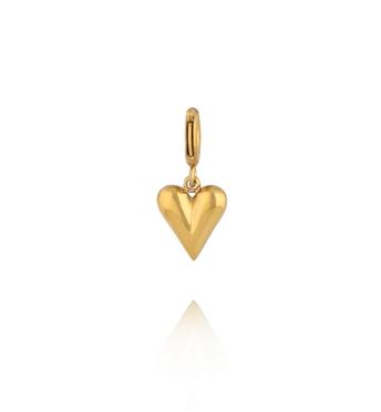 Charms wydłużone złote serce CHA0092