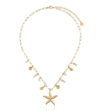 Naszyjnik z rozgwiazdą i muszlami NSY0746