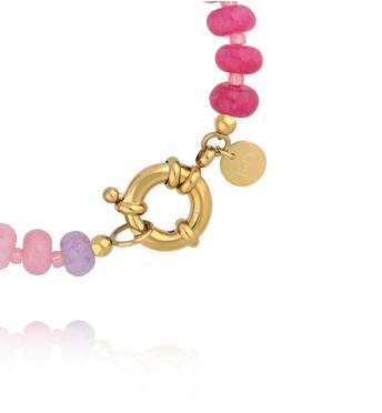 Bransoletka z jadeitów w kolorach tęczy BSC2369