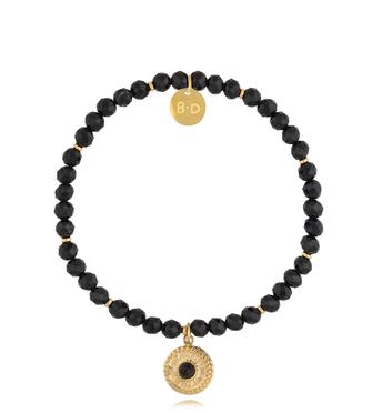 Bransoletka czarna z turmalinami Biskira BTW2220