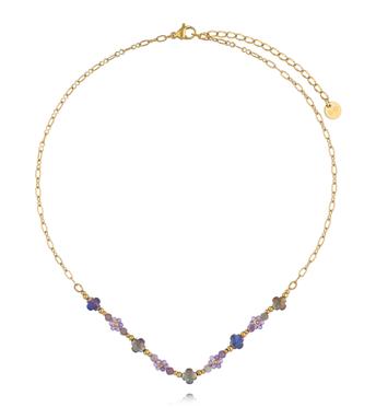 Naszyjnik z ametystami NTW1617