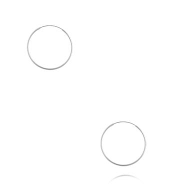 Kolczyki koła srebrne KCA0181