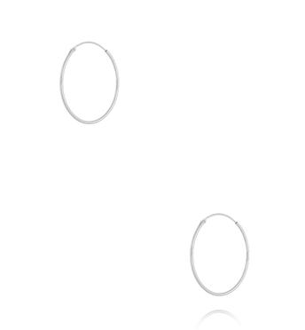 Kolczyki koła srebrne KCA0179