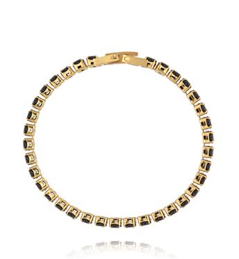 Bransoletka tennis z czarnymi cyrkoniami BSY0521