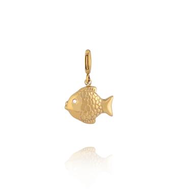 Charms Złota Rybka z cyrkonią  CHA0049