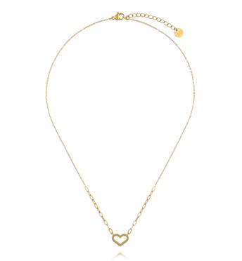 Naszyjnik z sercem złoty NSY0879