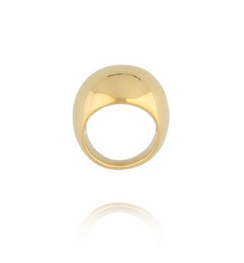 Pierścionek złoty duży gładki PSY0144