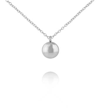 Naszyjnik z okrągłym dyskiem srebrny NSA1492