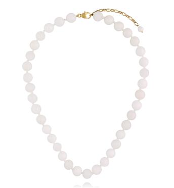 Naszyjnik Pure White z jadeitami NPA1695