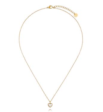 Naszyjnik z serduszkiem z masy perłowej NSY0847