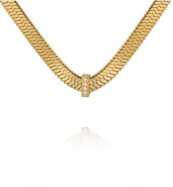 Naszyjnik żmijka złota NSY0595