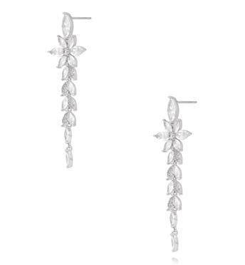 Kolczyki z kryształami srebrne KSS2153