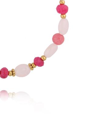 Bransoletka z różowych jadeitów BSC2375
