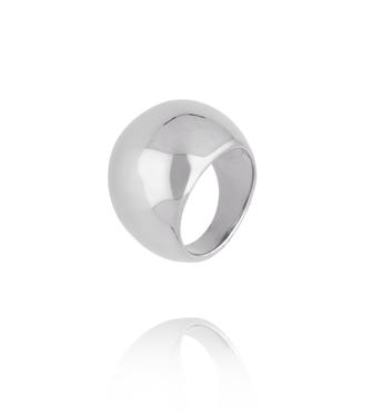Pierścionek srebrny duży gładki PSY0143