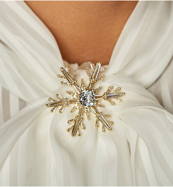 Broszka śnieżynka Fiocco di neve BRSS0197