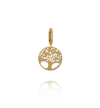 Charms medalion z drzewkiem życia i cyrkonią CHA0176