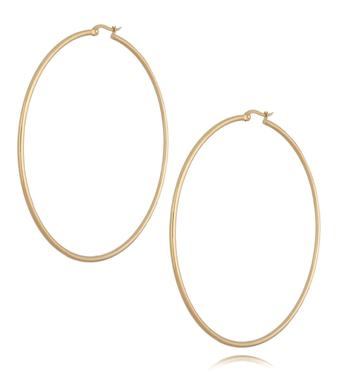 Kolczyki złote koła ze stali szlachetnej Big Hoops KSA0209