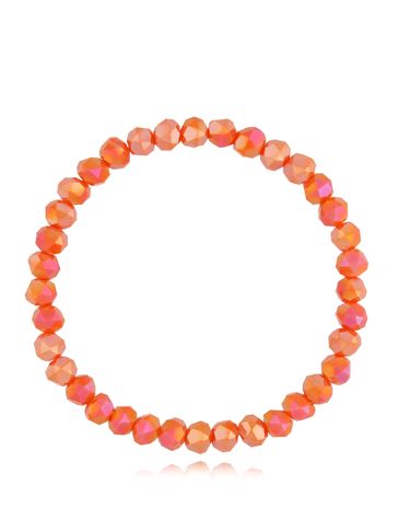 Bransoletka z pomarańczowymi połyskującymi kryształkami  BTW1793