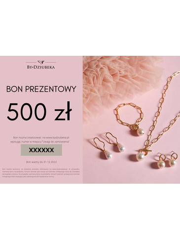 Bon Prezentowy 500 zł online do wydruku BON500