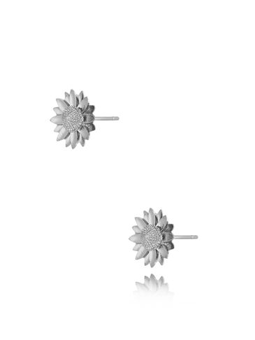 Kolczyki srebrne z kwiatkami Sunflower KSA0526