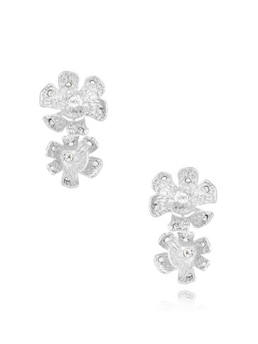 Kolczyki srebrne z kwiatami Rnchanté KSS1504