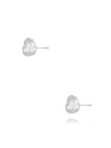Kolczyki srebrne gniecione Mode KSA1363