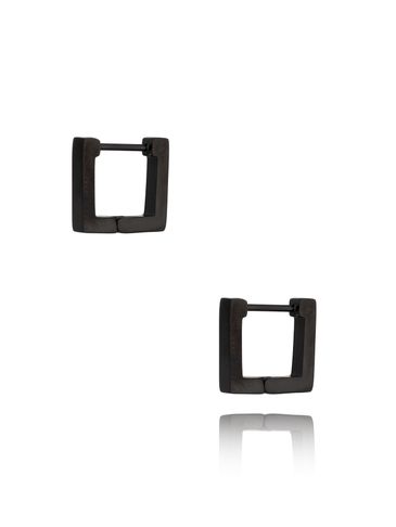 Kolczyki kwadratowe czarne Square KMITC0034