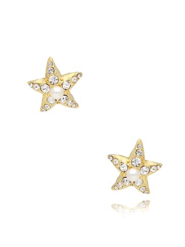 Kolczyki rozgwiazdy z perłą Cristal Starfish KSS1433
