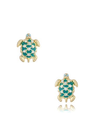 Kolczyki żółwiki z kryształkami Miami KSS1099