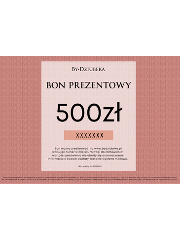 Bon Prezentowy 500 zł online do wydruku BON500