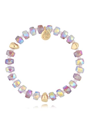 Bransoletka z liliowymi kryształkami Clear Sky BCY0114