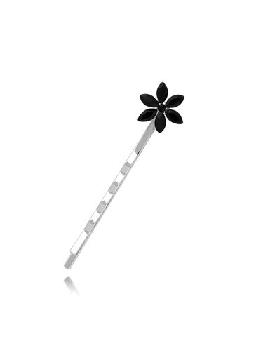 Wsuwka do włosów z czarnym kwiatuszkiem Flor SSS0026