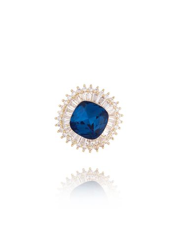 Broszka mini z kryształami Blue Glow BRSS0044