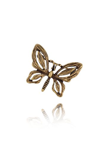 Broszka z motylem antyczne złoto Seila BRMI0178