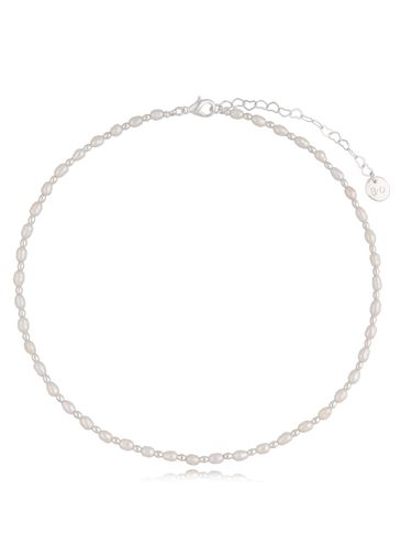 Naszyjnik z perłami srebrny Frozen Pearls NPE0153