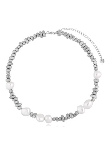 Naszyjnik srebrny z perłami Wonderful NSC0415