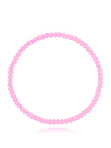 Bransoletka z różowymi kryształkami Luminous Crystal 3 mm BCY0250