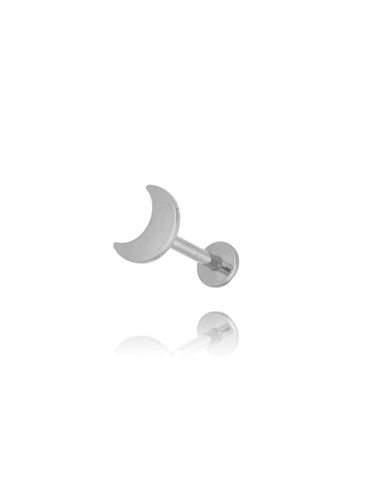 Kolczyk srebrny z księżycem Piercing KSA0577