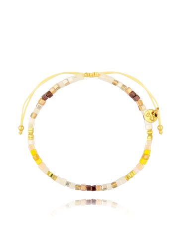 Bransoletka żółta ze szklanymi kryształkami Nailah BSC1482