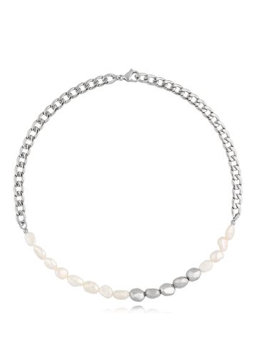 Naszyjnik srebrny z perłami Ideal NSA0915