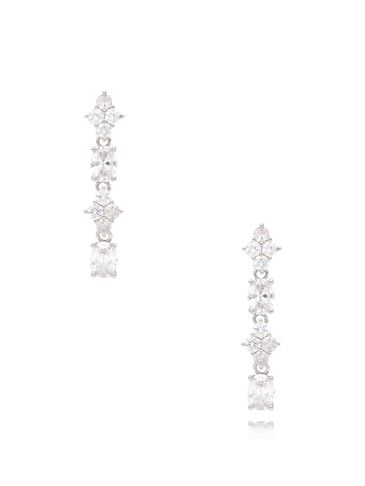 Kolczyki srebrne z kryształkami Alderetes KSS1680