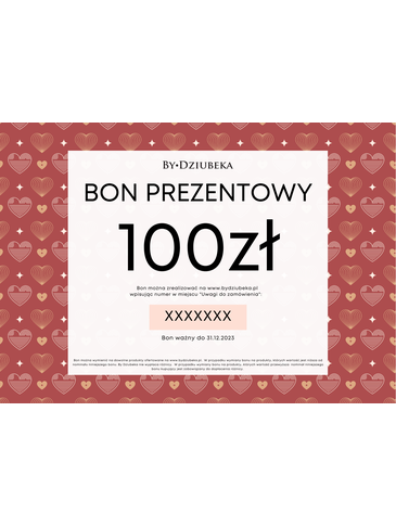 Bon Prezentowy Walentynki 100 zł online do wydruku BON100