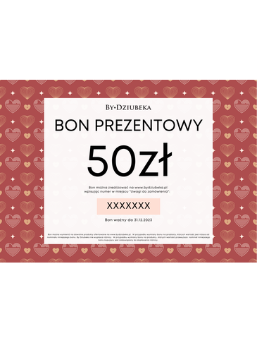 Bon Prezentowy Walentynki 50 zł online do wydruku BON50